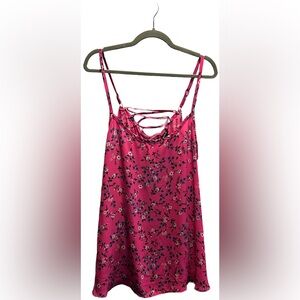 Torrid Pink Floral Strappy Cami Top